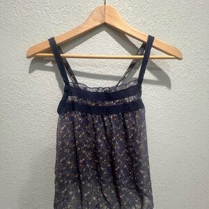American Eagle Outfitters Navy Floral Camisole